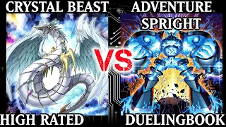 Crystal Beast vs Adventure Spright | High Rated | Dueling Book