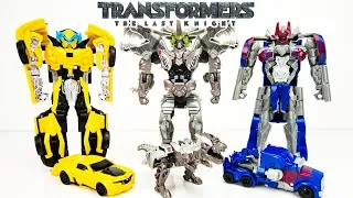 TRANSFORMERS THE LAST KNIGHT ARMOR 2 STEP CHANGERS OPTIMUS PRIME BUMBLEBEE GRIMLOCK TOYS