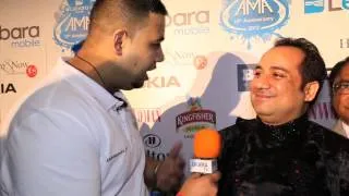 Ustad Rahat Fateh Ali Khan UK AMA 2012 Blue Carpet interview by Jamm Media