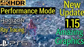 Water Scene Horizon Forbidden West Update 1.15 Patch PS5 Performance Mode Gameplay 4K 60FPS HDR