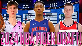 CHB'S 2024 NBA MOCK DRAFT TOP 5 PICKS!!!