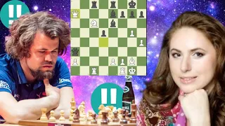 Critical chess game 3 , Judit Polgar vs Magnus Carlsen 3