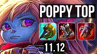 POPPY vs CAMILLE (TOP) | 8/0/7, 1.8M mastery, 1000+ games, Legendary | KR Master | v11.12