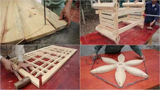 4 Most Incredible Pallets Scrap Wood Recycling Plans Ever // Build Strange And Perfect Wooden Table