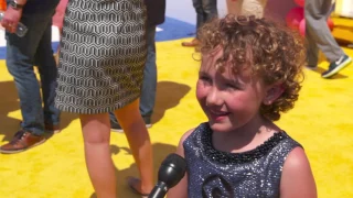 Despicable Me 3 Premiere Interviews Nev Scharrel - "Agnes"