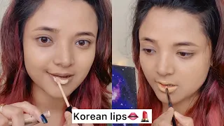 Korean Lips 👄 Tutorial 🤯😭 Major fail #shorts #ashortaday #korean #koreanlips #sumedhafam