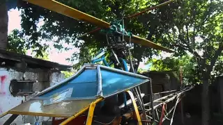 (А) Самодельный вертолёт /  Homemade Helicopter