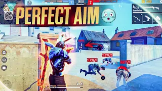 Perfect Aiming Tutorial For Always Red Numbers On Mobile 🎯 | Aimlock Trick Free Fire 2023