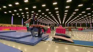 STUCK Xcel Gold Vault at The Make It Count Gymnastics Spectacular 2021