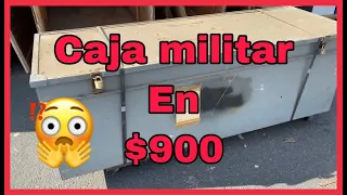 CAJA MILITAR EN $900 DOLARES/ ALMACEN ABANDONADO USA