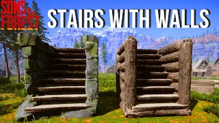How To Build Stairs With Walls | Sons Of The Forest