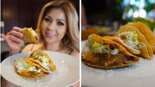 HOW TO MAKE THE BEST TACOS DORADOS AND SALSA | CRUNCHY  TACOS