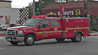 LACoFD Quint and Squad 29 Responding *Airhorn*