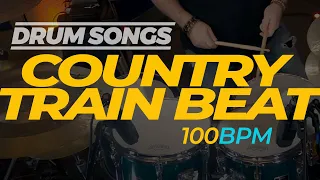 Country Train Beat | DRUM SONGS | 100 bpm