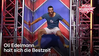 Oli Edelmann holt sich die Bestzeit im Halbfinale und 10.000 Euro | Ninja Warrior Germany 2021