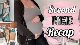 Second Trimester Pregnancy RECAP | bump update, cravings, symptoms, etc!