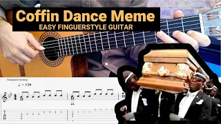 Astronomia Meme  ⚰️ Coffin Dance Meme ⚰️ Easy Fingerstyle Guitar Tutorial + TABS 🟢