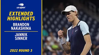 Brandon Nakashima vs. Jannik Sinner Extended Highlights | 2022 US Open Round 3