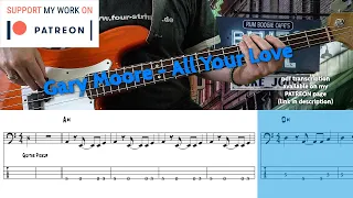 Gary Moore - All Your Love (Bass cover with tabs)
