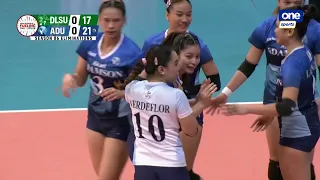 Barbie Jamili LEADS AdU 10-0 RUN to snatch set 1 from DLSU 😳 | UAAP SEASON 86 WOMEN'S VOLLEYBALL