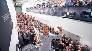 Nico Rosberg Returns to Brackley as F1 World Champion