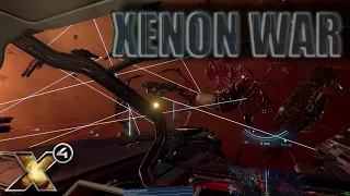 Fighting Xenon Large Scale | How to Destroy Xenon I with MK2 Laser Towers | X4 Foundations