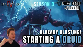 STARTING A DRUID IN SEASON 3 - First Setup & Duriel Showcase - Diablo 4