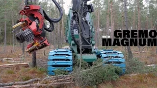 Gremo 1050H & Gremo 1050F - Thinning on a bog, Magnum Tracks