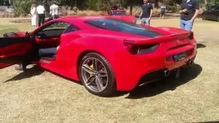 Ferrari 488 GTB Startup and Revs