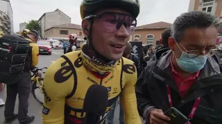 Primož Roglič gives us some news after his crash during stage 11 of the Giro d'Italia 2023