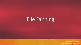 How to pronounce the word(s) "Elle Fanning".