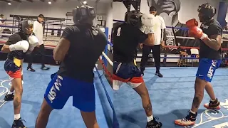 Shakur Stevenson SPARRING Heavyweight Jared Anderson (TYSON FURY Sparring Partner who gave him HELL)