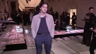 Charlie Heaton and Anais Gallagher front row for the H&M Fashion Show in Paris