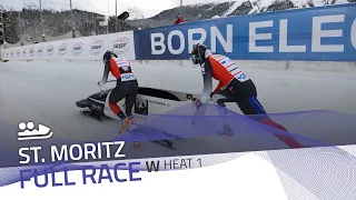 St. Moritz | BMW IBSF World Cup 2021/2022 - 2-Woman Bobsleigh Heat 1 | IBSF Official