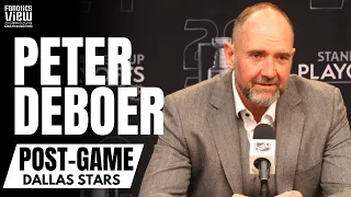 Peter DeBoer Joyous Post-Game Reaction to Dallas Stars Series Win vs. Vegas Golden Knights & Game 7