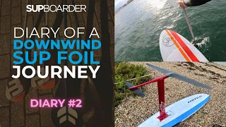 Will's Downwind SUP Foil Journey - Diary # 2 - Long vs. thin and first open water downwinders