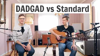 DADGAD vs Standard tuning for Irish guitar