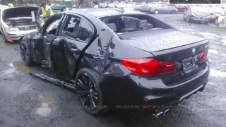 Bmw M5 F90 - scary accident on cam 2018