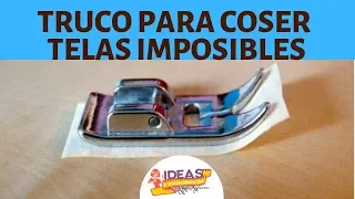 MIRA EL TRUCO PARA COSER TELAS IMPOSIBLES A MÁQUINA ¡CON ESTO NUNCA MÁS TE FALLARÁ TU MÁQUINA!