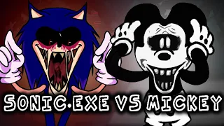 NEW Sonic.exe vs Mickey.avi DAY 5 - You Can't Run From The Happiness | Friday Night Funkin'
