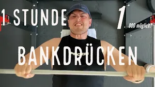 1 Stunde Bankdrücken 🏋🏻 schaffe ich die 1000 Wiederholungen?