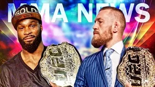 Conor McGregor & Tyron Woodley Take To Twitter After Heated Weigh In Exchange!