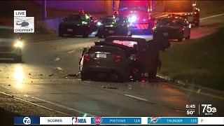 1 dead in wrong-way crash on I-75 near Lodge in Detroit overnight