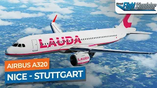 [MSFS] GIVEAWAY! Nice to Stuttgart - Airbus A320neo Lauda｜Drawyah