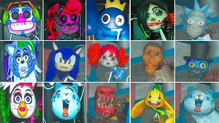 All Mod Jumpscares Poppy Playtime, Project: Playtime,Cho-Cho Charles,Garten of Banban,FNAF,UCN(#P18)