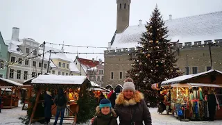 Рождественская ярмарка в старом городе. Эстония Таллинн