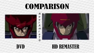 Freedom Gundam First Launch Comparison DVD vs HD Remaster