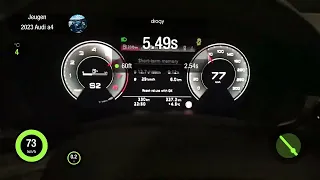 2023 Audi A4 35tfsi 2.0 110kw 0-100 kmh acceleration with dragy