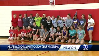 Millard coaches want to grow girls wrestling