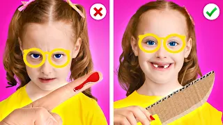 EMERGENCY CARDBOARD CRAFTS 💊 Best DIY Hacks & Gadgets for Clever Parents by LaLa Zoom!